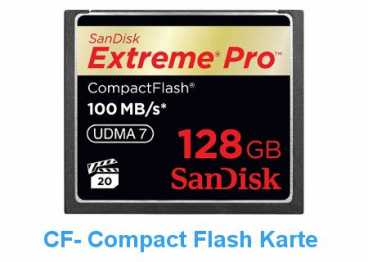 SanDisk CF 128 GB (100MB/s) EXTREME PRO Compact Flash/667x R+W)
